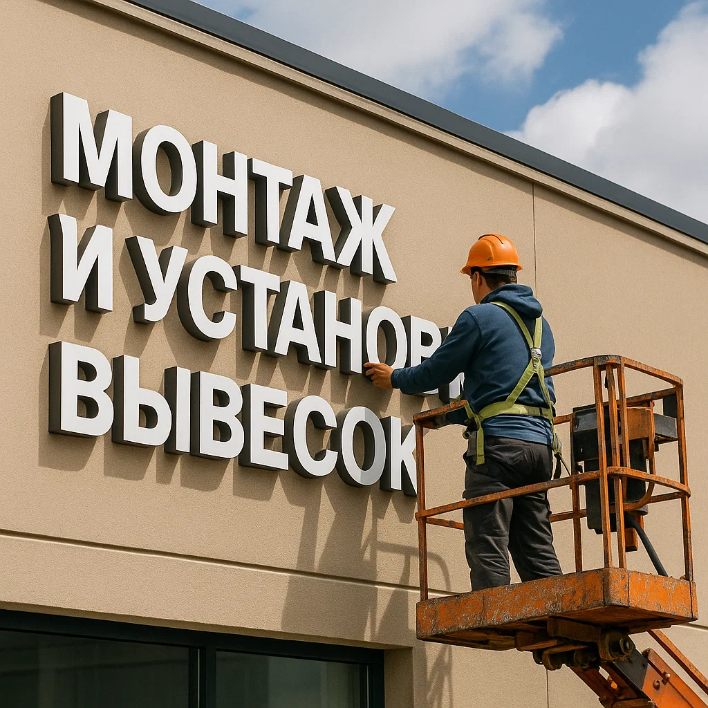 Монтаж и установка баннеров в Краснодаре и Адыгее – профессиональная установка рекламных конструкций